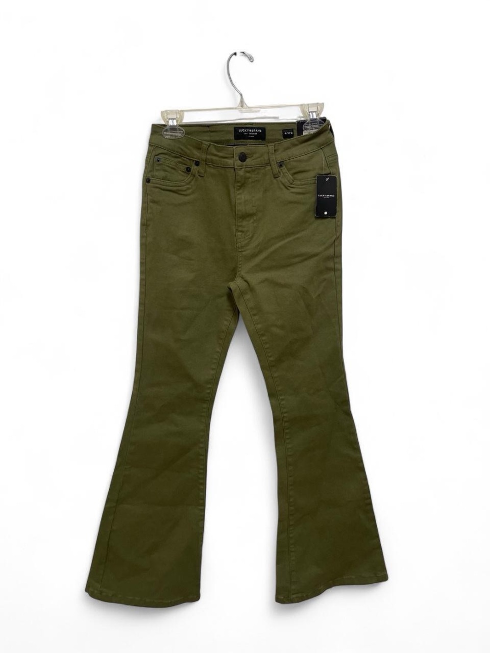 Lucky Brand Olive Green Flare Jeans - High Waist Style Size 4